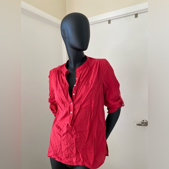 Minimalist Orange Blouse - Picture 4 of 4